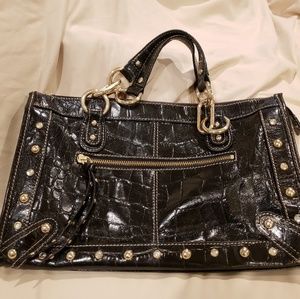A. GIANNETTI BLACK LEATHER PURSE